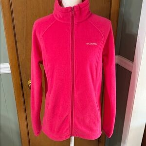 Columbia Vibrant Pink Fleece Jacket size L